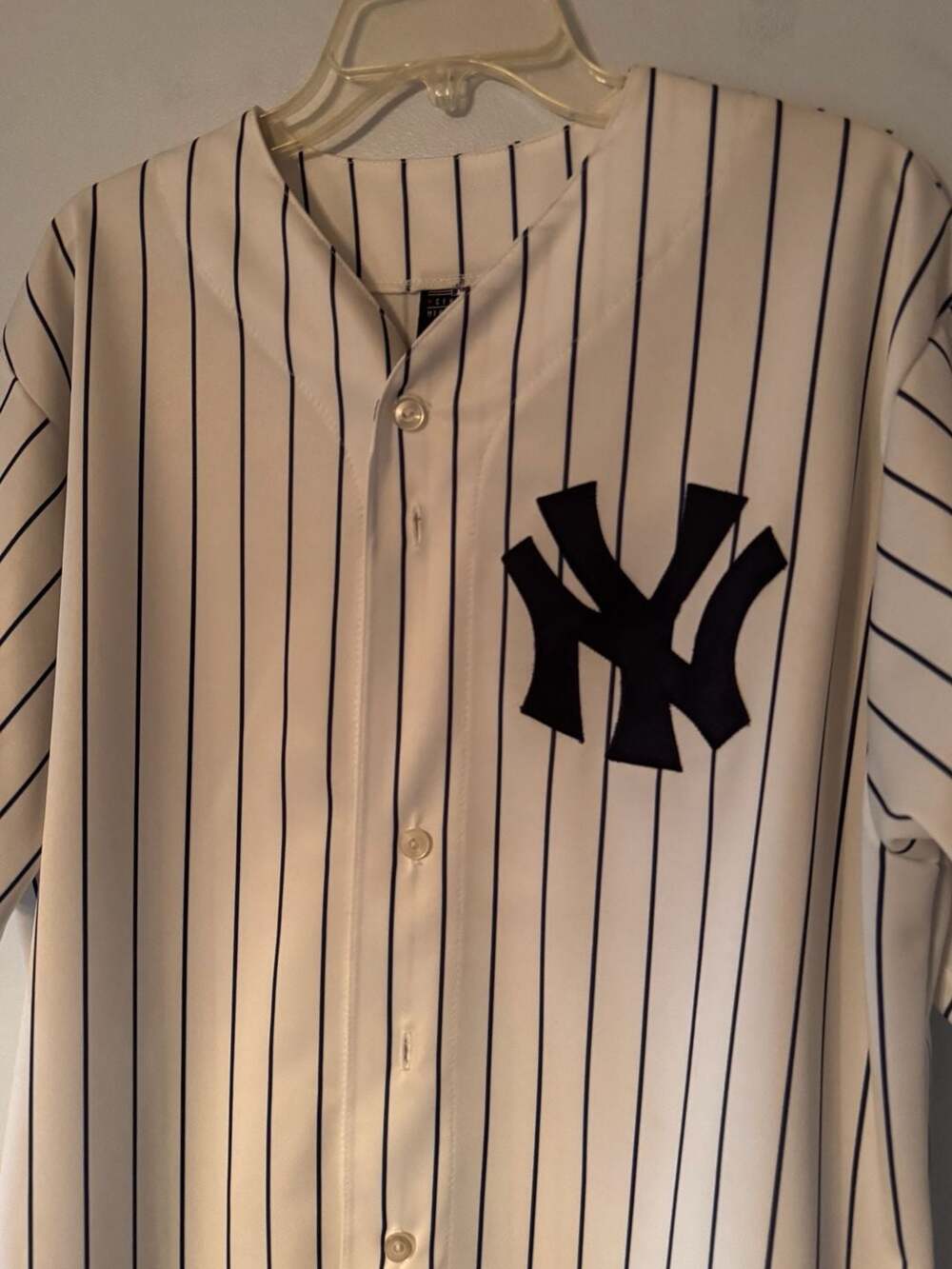 Vintage Derek Jeter NY Yankees Majestic Jersey #2 Pinstripe MLB Baseball Size L - Picture 2 of 10